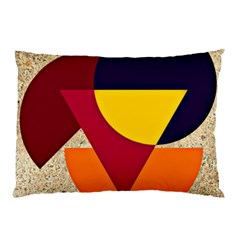 Circle Half Circle Colorful Pillow Case (two Sides) by Mariart