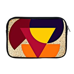 Circle Half Circle Colorful Apple Macbook Pro 17  Zipper Case by Mariart