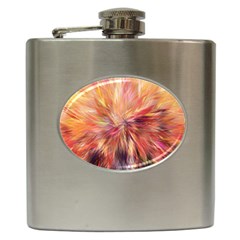 Color Background Structure Lines Hip Flask (6 Oz) by Mariart