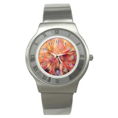 Color Background Structure Lines Stainless Steel Watch by Mariart