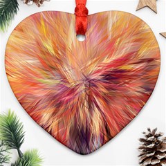 Color Background Structure Lines Heart Ornament (two Sides) by Mariart