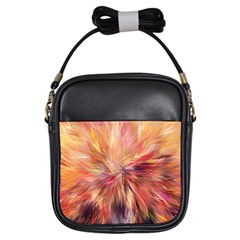 Color Background Structure Lines Girls Sling Bag by Mariart