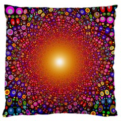 Color Background Structure Lines Polka Dots Large Cushion Case (two Sides) by Mariart