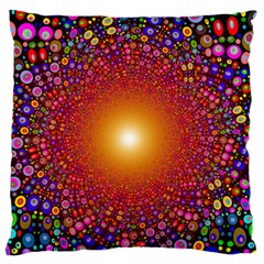 Color Background Structure Lines Polka Dots Large Flano Cushion Case (one Side) by Mariart