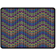 Decorative Ornamental Abstract Wave Fleece Blanket (large)  by Mariart