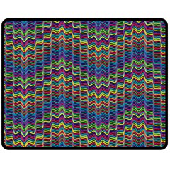 Decorative Ornamental Abstract Wave Fleece Blanket (medium)  by Mariart