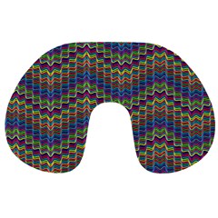 Decorative Ornamental Abstract Wave Travel Neck Pillows by Mariart