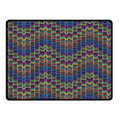 Decorative Ornamental Abstract Wave Double Sided Fleece Blanket (small)  by Mariart