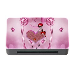 Cute Little Girl With Heart Memory Card Reader With Cf by FantasyWorld7