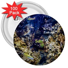 Under The Sea 3  Buttons (100 Pack) 