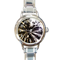 Burst Round Italian Charm Watch by JezebelDesignsStudio