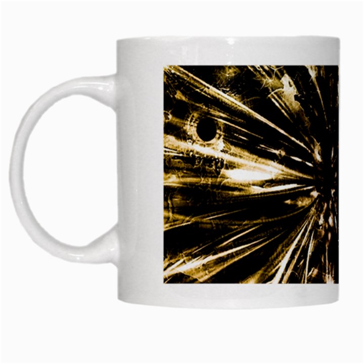 Burst White Mugs