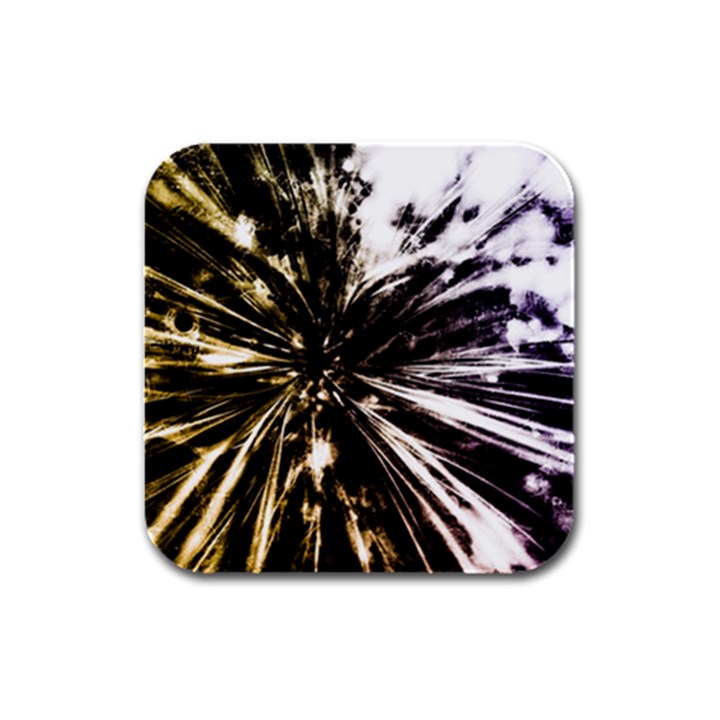 Burst Rubber Square Coaster (4 pack) 