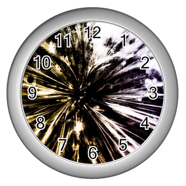 Burst Wall Clock (Silver)