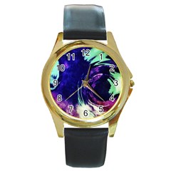 Calliope Round Gold Metal Watch by JezebelDesignsStudio