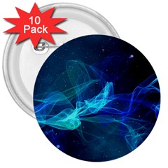 Electric Wave 3  Buttons (10 Pack) 