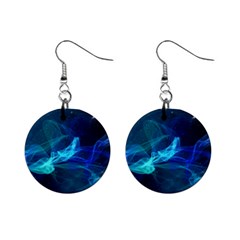 Electric Wave Mini Button Earrings by JezebelDesignsStudio