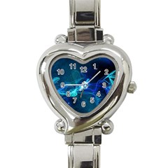 Electric Wave Heart Italian Charm Watch by JezebelDesignsStudio