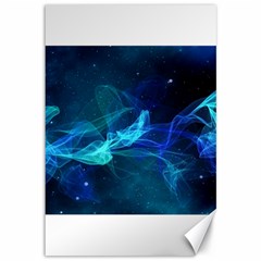 Electric Wave Canvas 12  X 18  by JezebelDesignsStudio