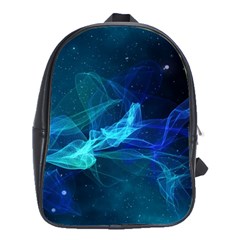 Electric Wave School Bag (large) by JezebelDesignsStudio