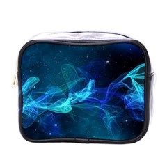 Electric Wave Mini Toiletries Bag (one Side) by JezebelDesignsStudio