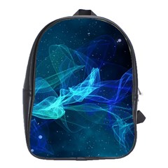 Electric Wave School Bag (xl) by JezebelDesignsStudio