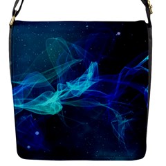 Electric Wave Flap Closure Messenger Bag (s) by JezebelDesignsStudio