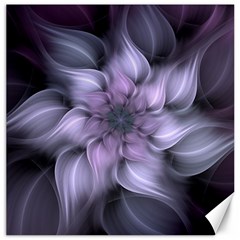 Purple Flower Windswept Canvas 12  X 12  by JezebelDesignsStudio