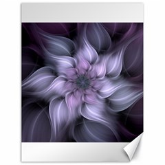 Purple Flower Windswept Canvas 18  X 24  by JezebelDesignsStudio