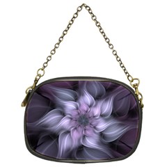 Purple Flower Windswept Chain Purse (two Sides) by JezebelDesignsStudio