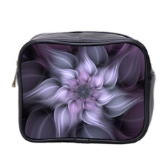 Purple Flower Windswept Mini Toiletries Bag (two Sides) by JezebelDesignsStudio