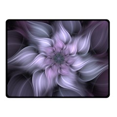 Purple Flower Windswept Fleece Blanket (small) by JezebelDesignsStudio