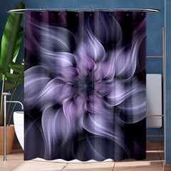 Purple Flower Windswept Shower Curtain 60  X 72  (medium)  by JezebelDesignsStudio