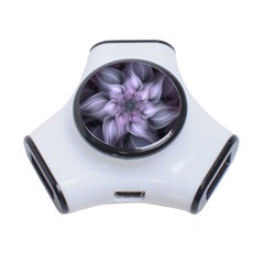 Purple Flower Windswept 3-port Usb Hub by JezebelDesignsStudio