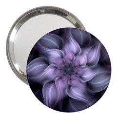 Purple Flower Windswept 3  Handbag Mirrors by JezebelDesignsStudio