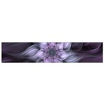 Purple Flower Windswept Small Flano Scarf Front