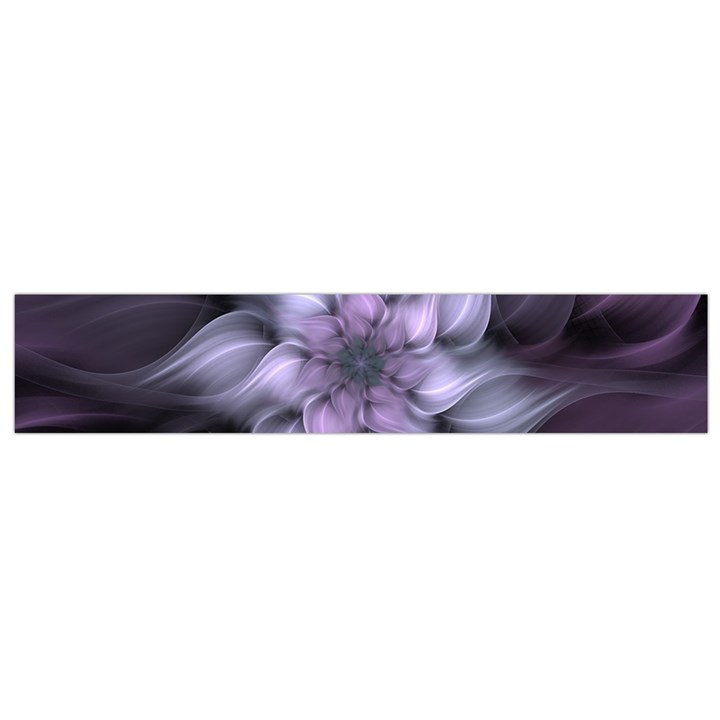 Purple Flower Windswept Small Flano Scarf