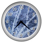 Echo Blue Wall Clock (Silver) Front