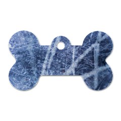 Echo Blue Dog Tag Bone (two Sides) by JezebelDesignsStudio