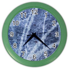 Echo Blue Color Wall Clock by JezebelDesignsStudio