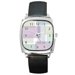 Abstract 21004 Square Metal Watch by JezebelDesignsStudio