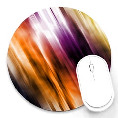 Rainbow Light Round Mousepads by JezebelDesignsStudio