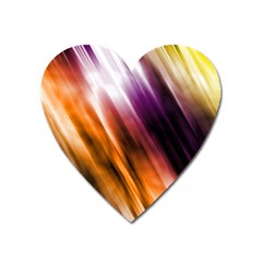 Rainbow Light Heart Magnet by JezebelDesignsStudio