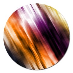 Rainbow Light Magnet 5  (round) by JezebelDesignsStudio