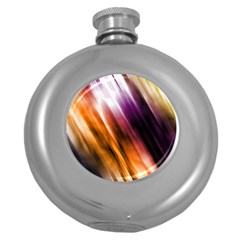 Rainbow Light Round Hip Flask (5 Oz) by JezebelDesignsStudio