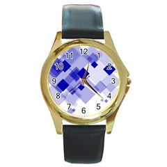 Geometric Round Gold Metal Watch by JezebelDesignsStudio