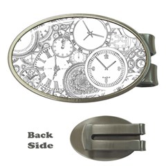 Time Goes On Money Clips (oval)  by JezebelDesignsStudio