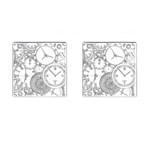 Time Goes On Cufflinks (Square) Front(Pair)