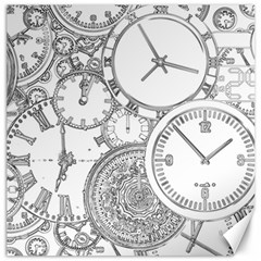 Time Goes On Canvas 12  X 12  by JezebelDesignsStudio