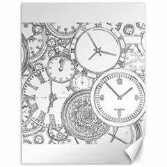 Time Goes On Canvas 12  X 16  by JezebelDesignsStudio